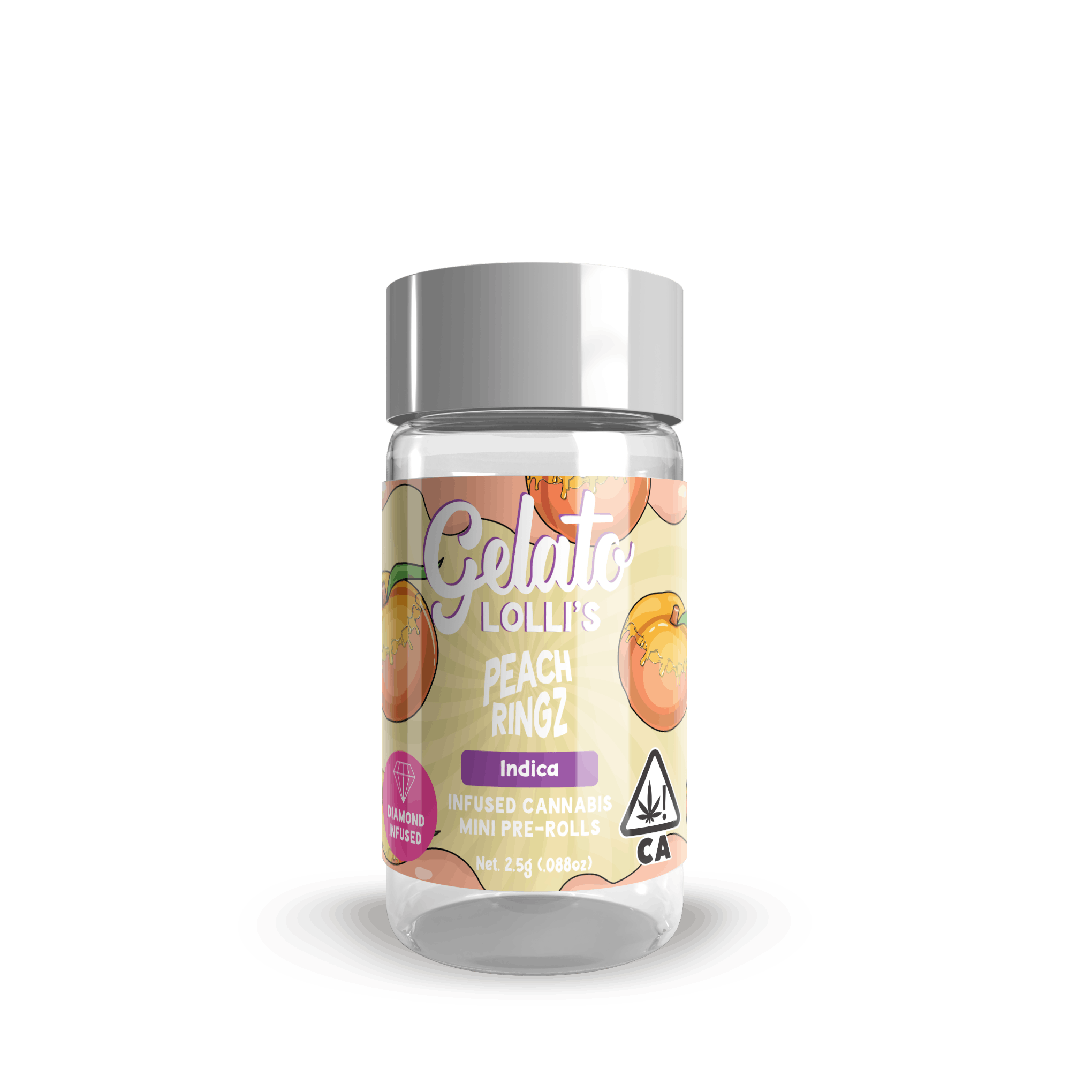Peach Ringz .6G Lolli 5-Pack (3g)
