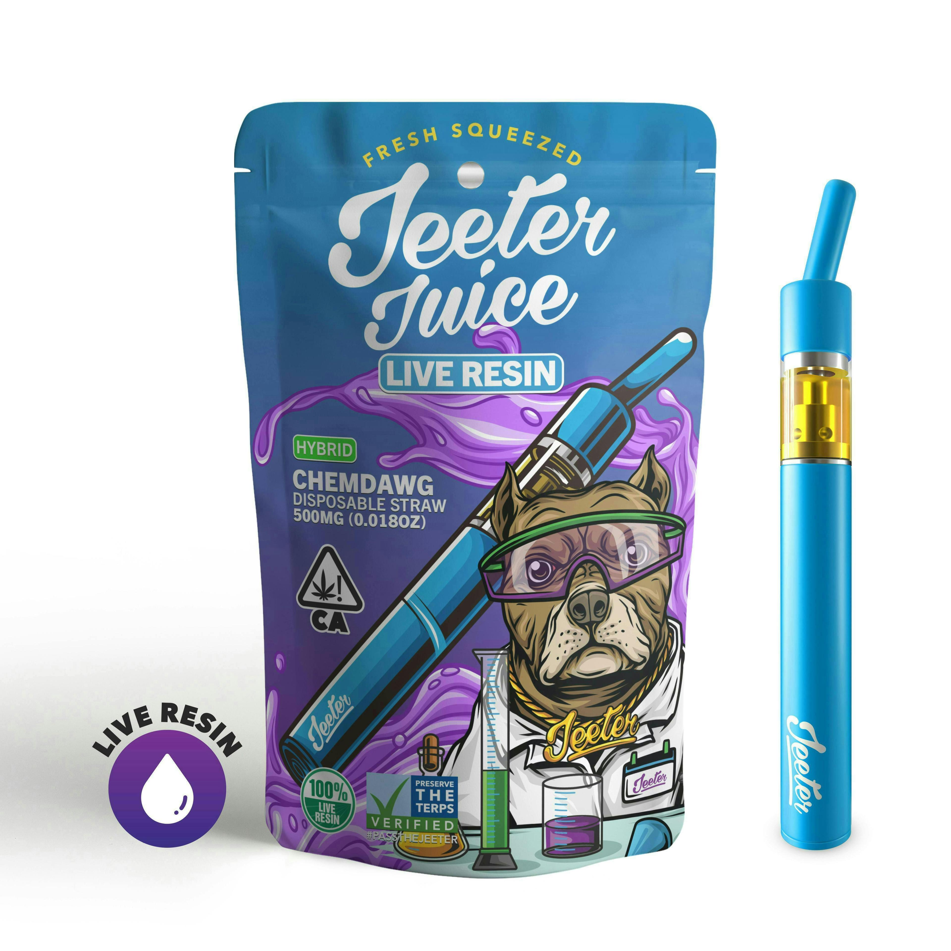 Jeeter Juice Disposable Live Resin Straw - Chemdawg