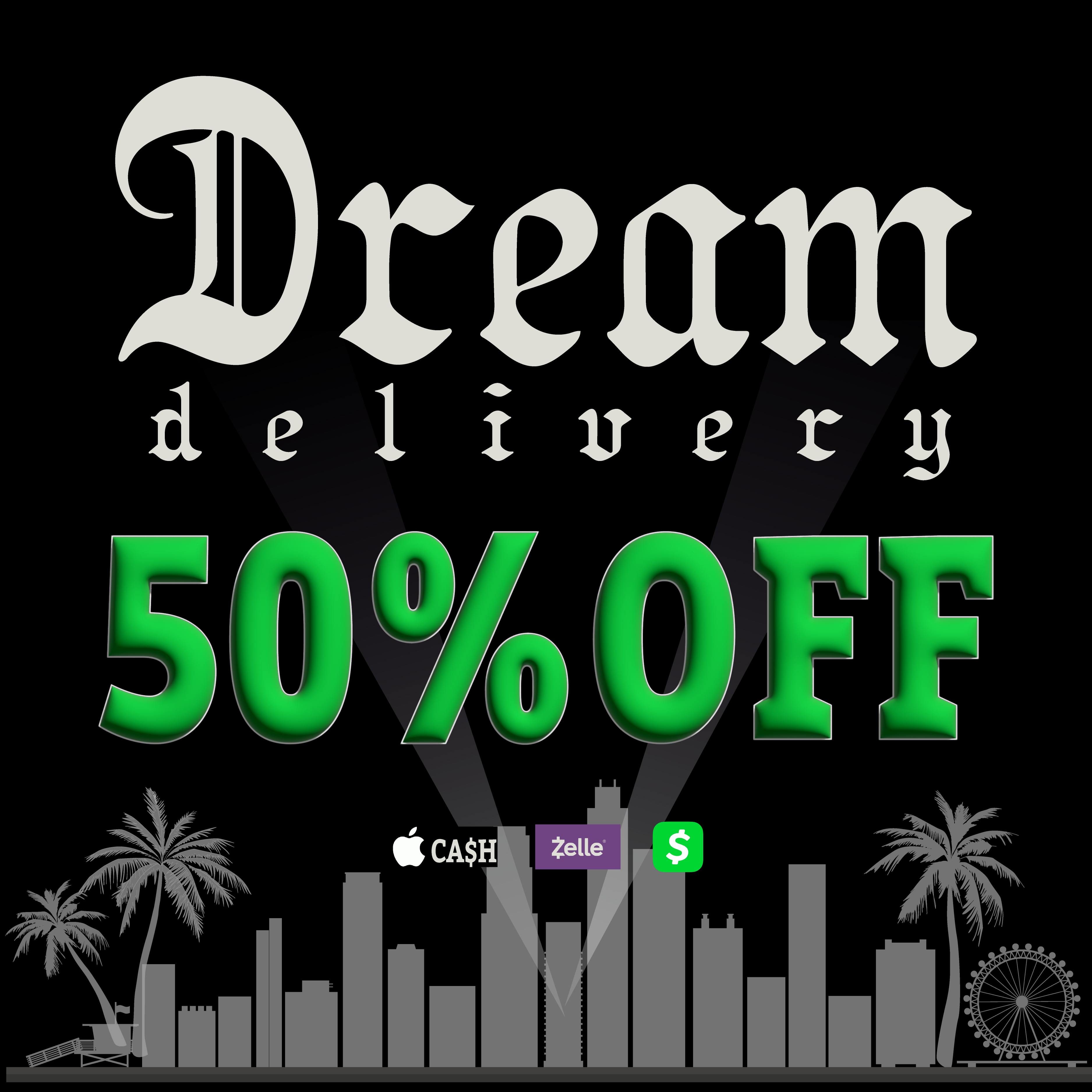 Dream Delivery logo - Cannabis delivery service in Hollywood