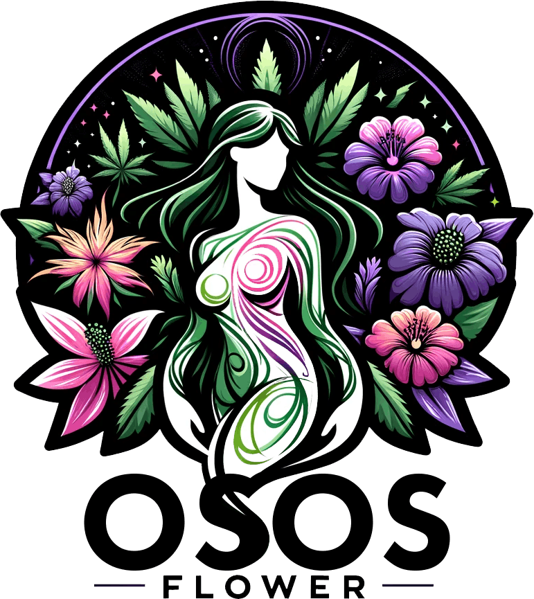 Osos Flower logo - Cannabis delivery service in San Luis Obispo