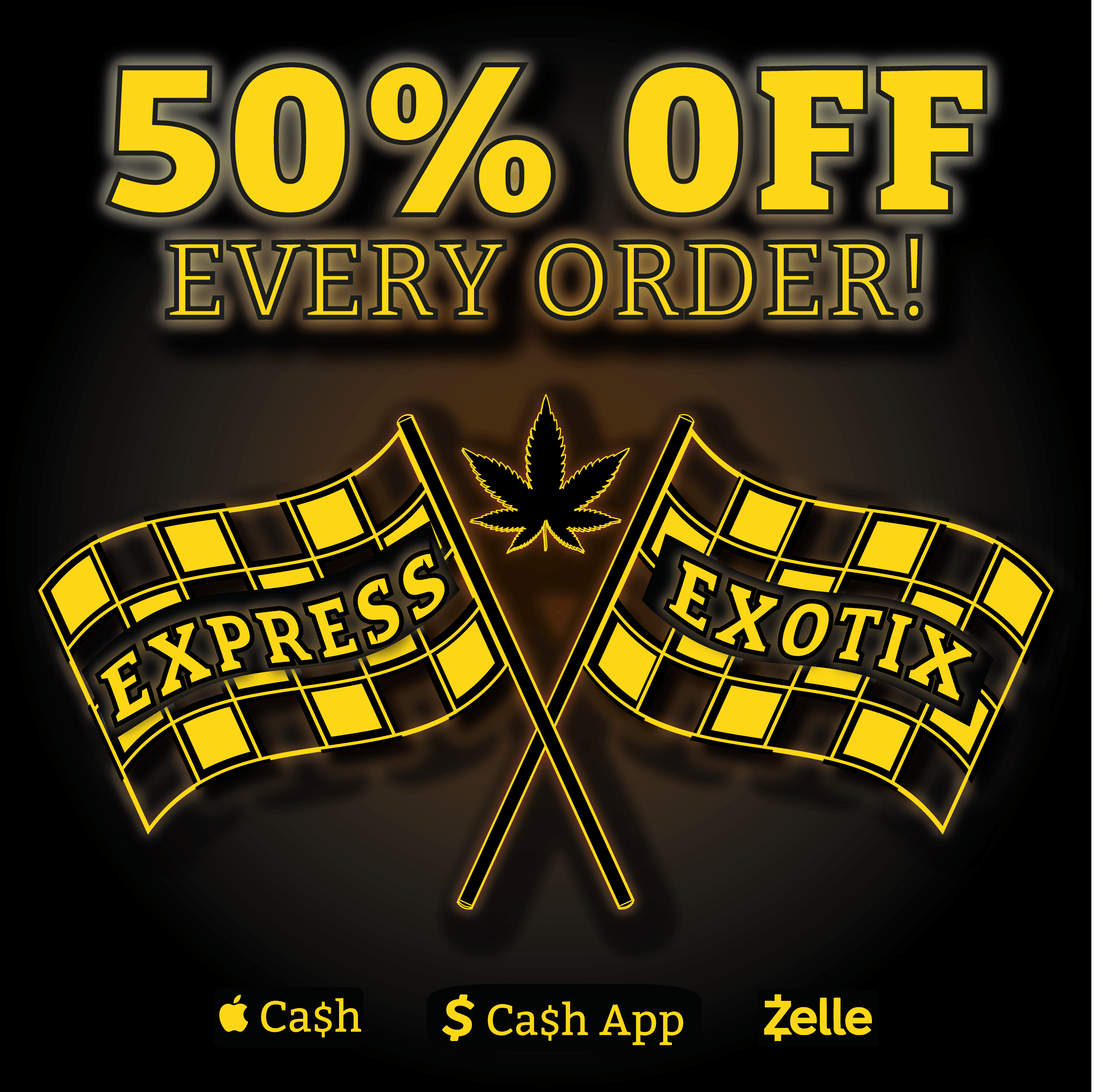 Express Exotix logo - Cannabis delivery service in Glendale / Los Angeles