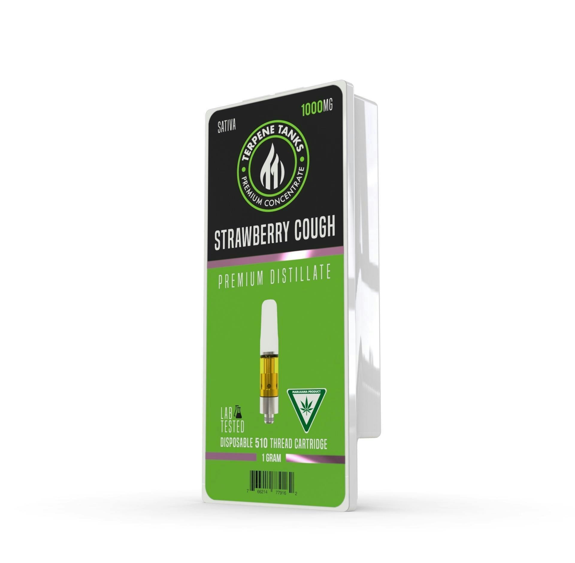 Terpene Tanks Strawberry Cough 510 Cartridge 1g