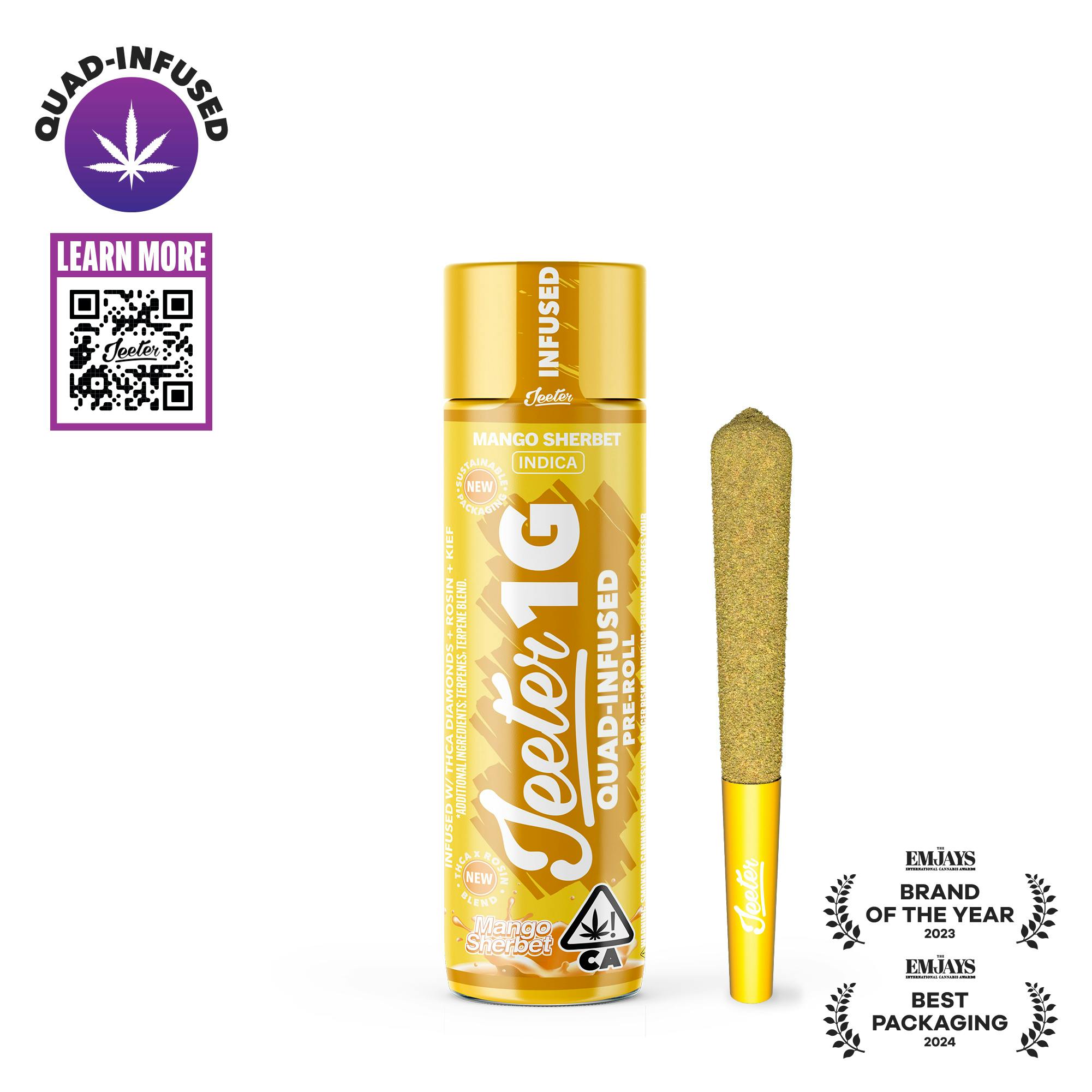 Jeeter Joint | Quad-Infused - Mango Sherbet