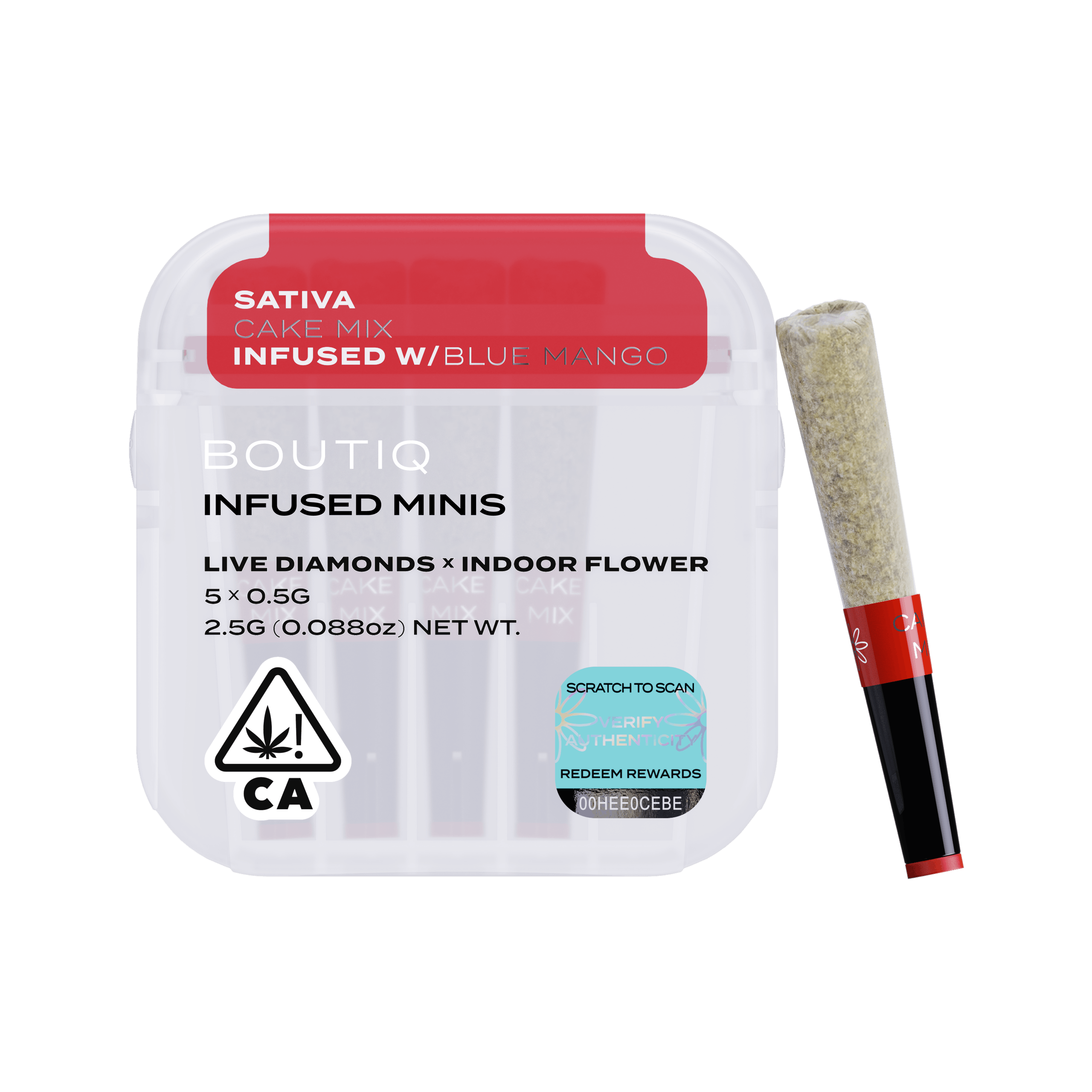 Cake Mix x Blue Mango Live Diamond Infused Pre Rolls (5 pack)